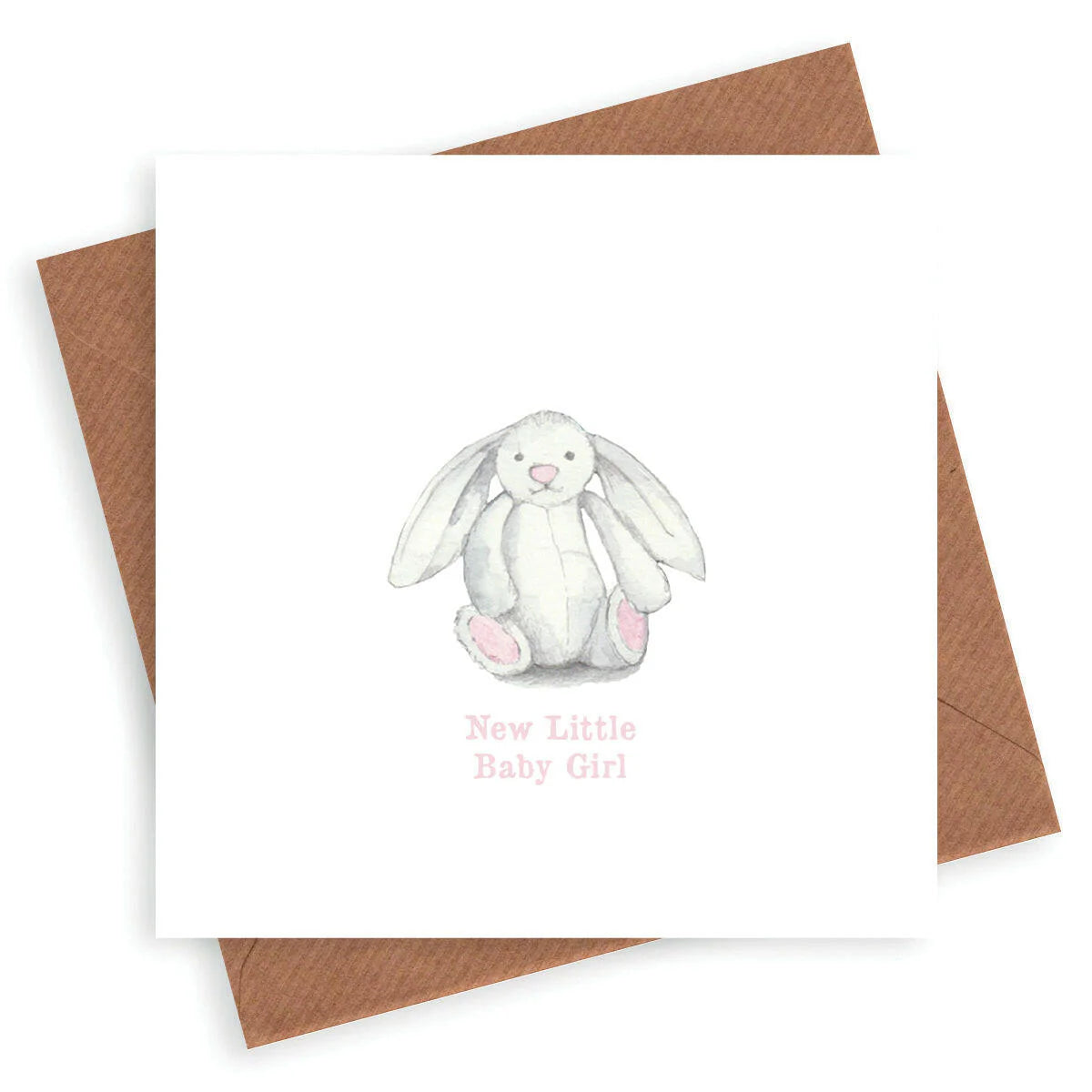 Fabulous Gifts Crumble & Core New Little Baby Girl Bunny Card by Weirs of Baggot Street