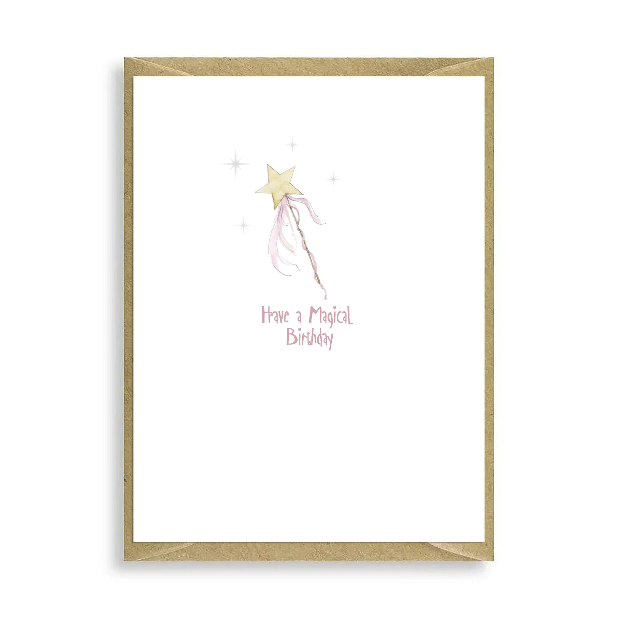 Fabulous Gifts Crumble & Core Wand Have A Magical Day Mini Card by Weirs of Baggot Street