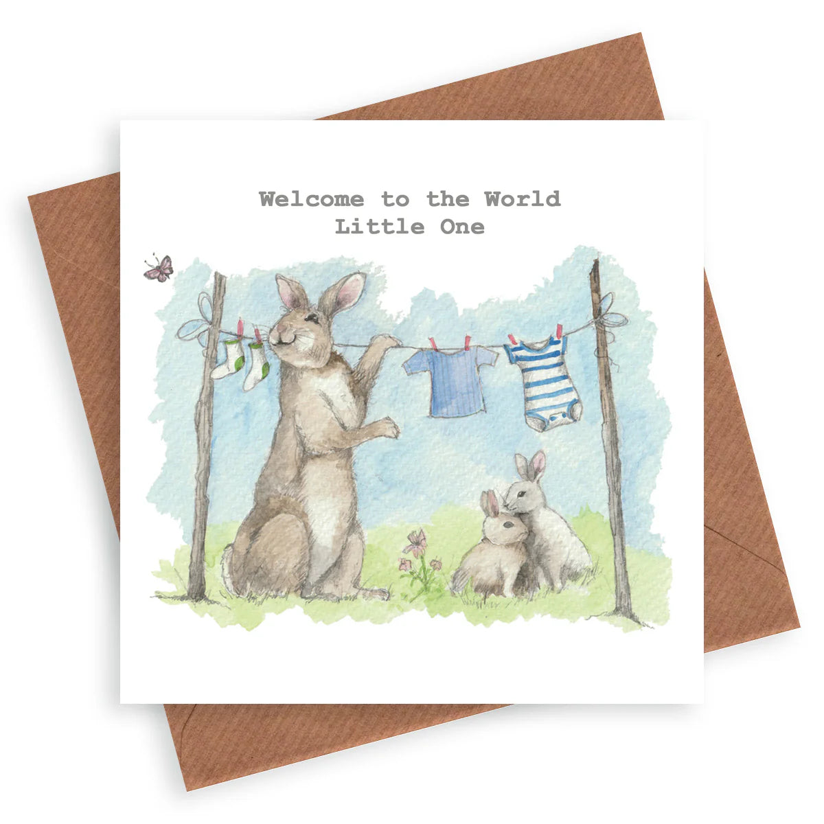 Fabulous Gifts Crumble & Core Welcome To The World Baby Boy Card by Weirs of Baggot Street