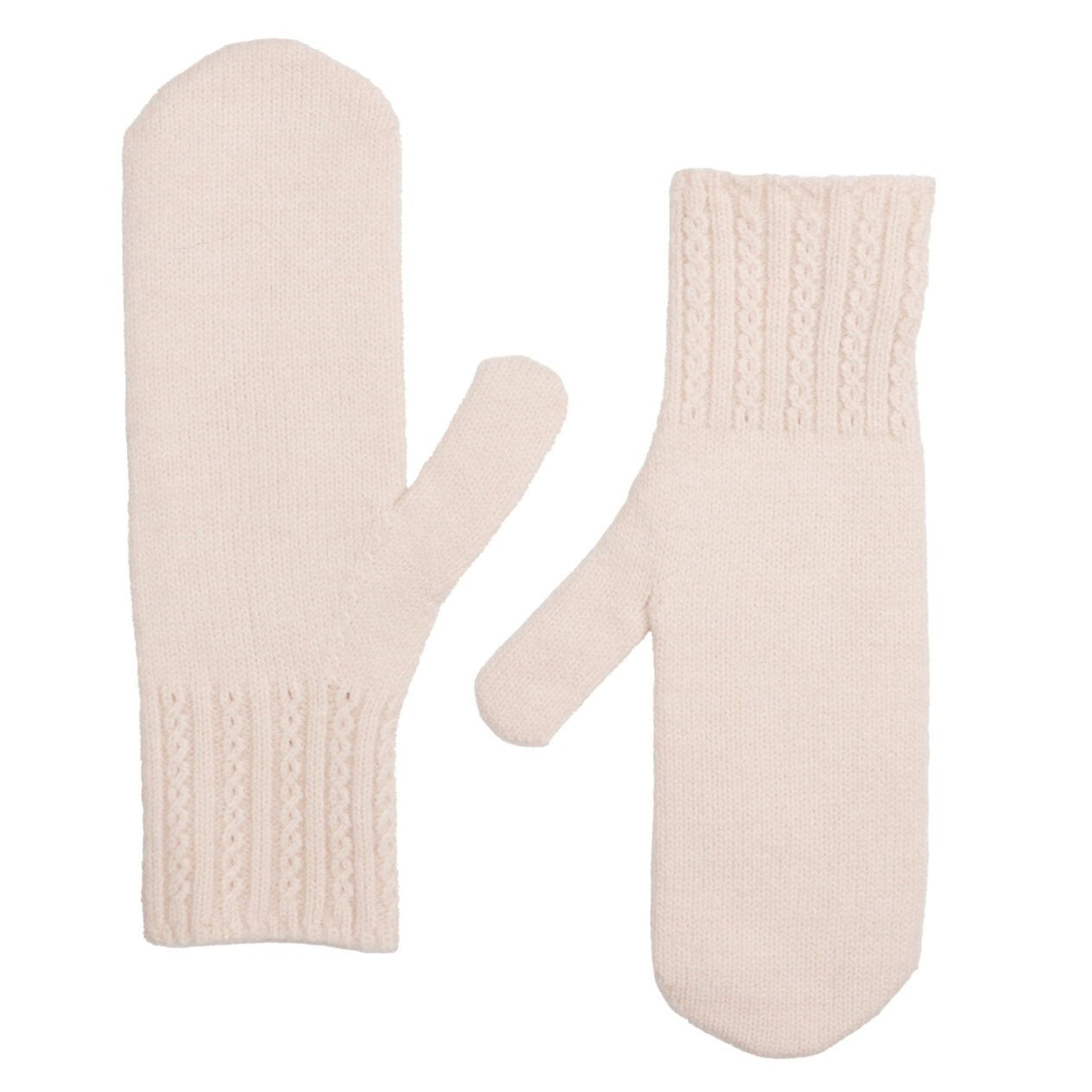 Fabulous Gifts Fashion Cream Cable Mittens by Weirs of Baggot Street