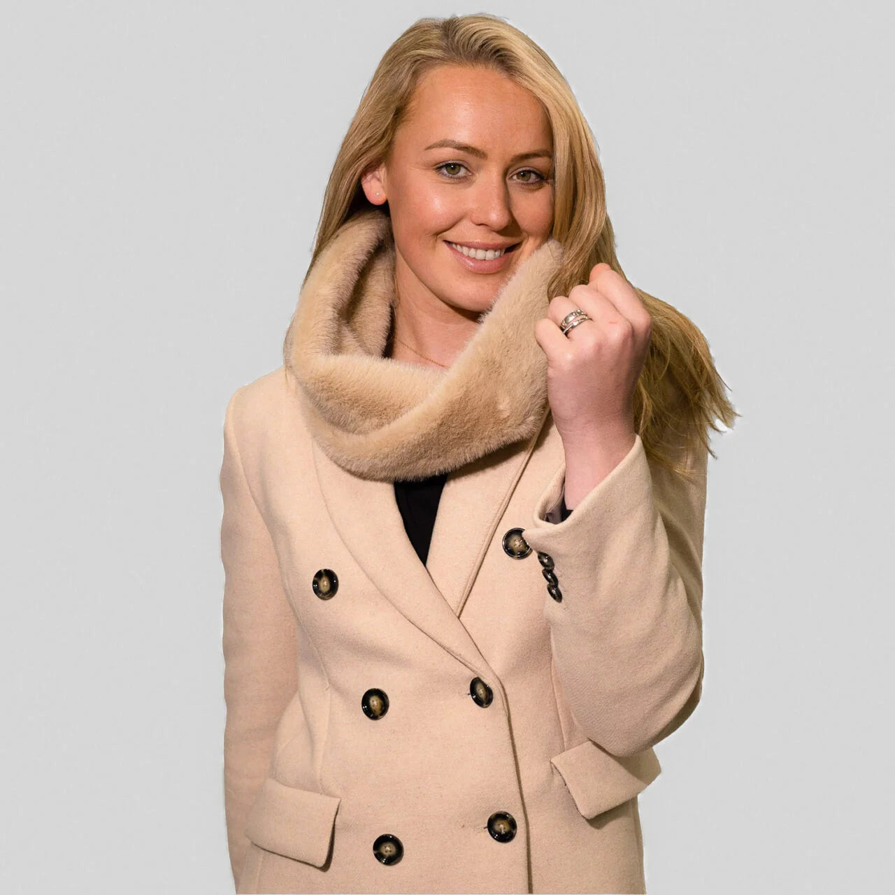 Fabulous Gifts Fashion Cream Faux Fur Twisted Loop by Weirs of Baggot Street