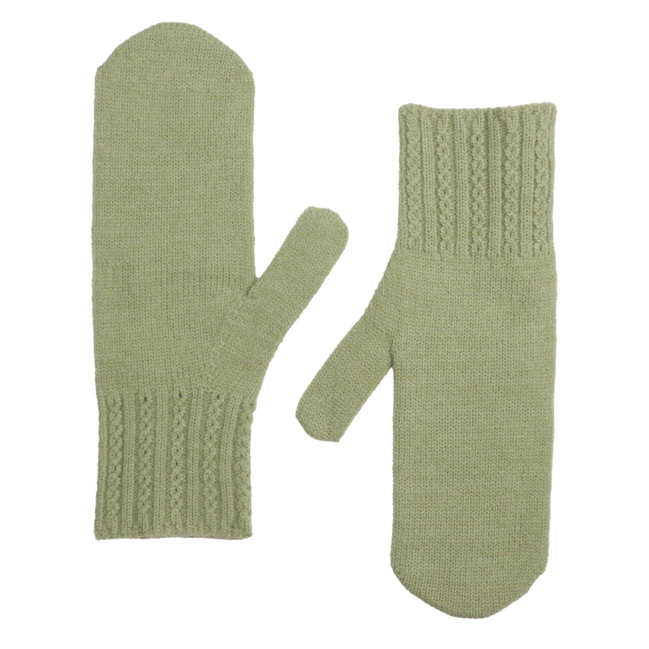 Fabulous Gifts Fashion Green Cable Mittens by Weirs of Baggot Street