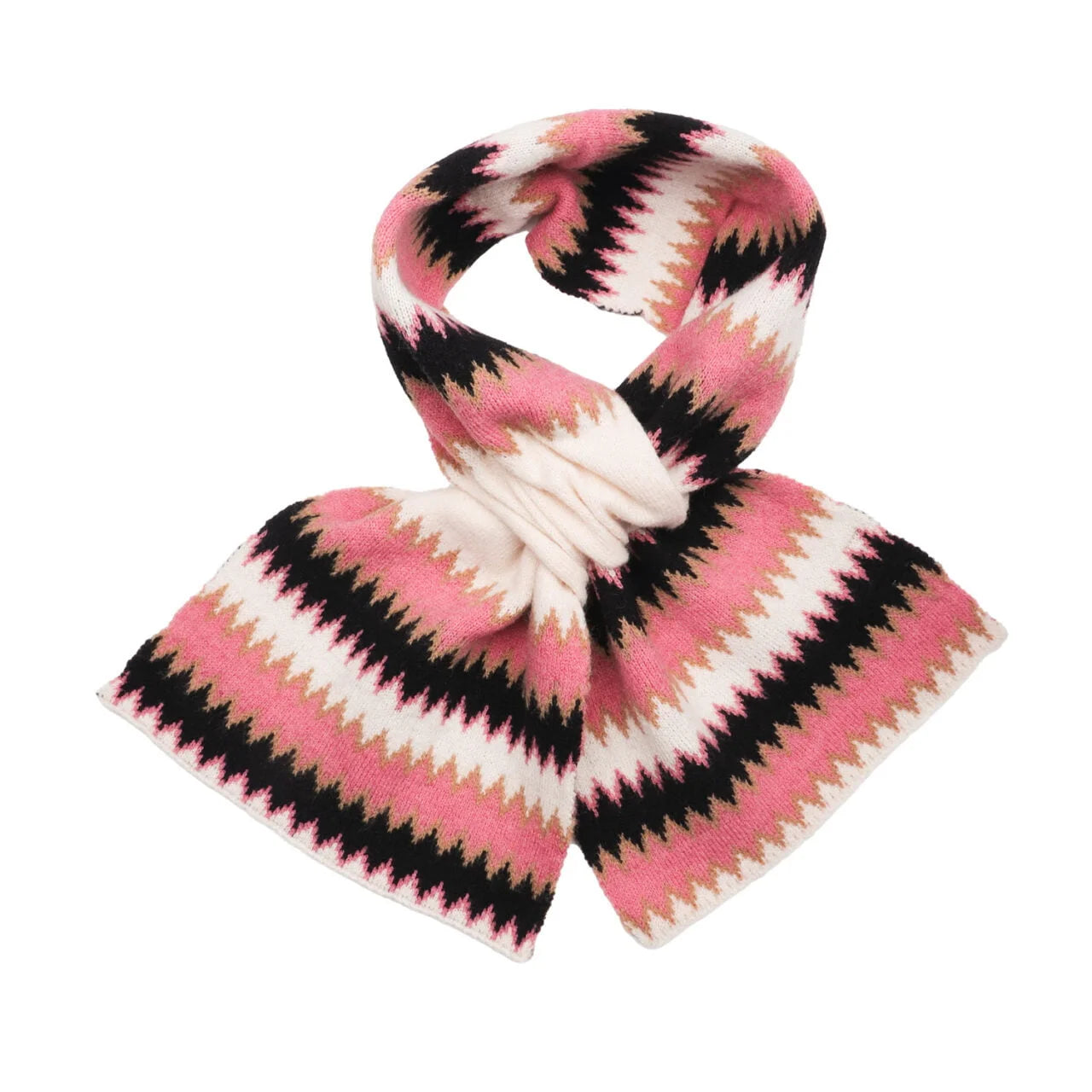 Fabulous Gifts Fashion Pull Through Knitted Zigzag Pink by Weirs of Baggot Street