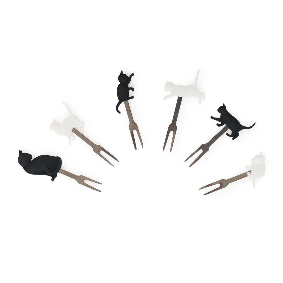 Fabulous Gifts Food Storage Legami Aperitif Forks Kitty Set Of 6 by Weirs of Baggot Street