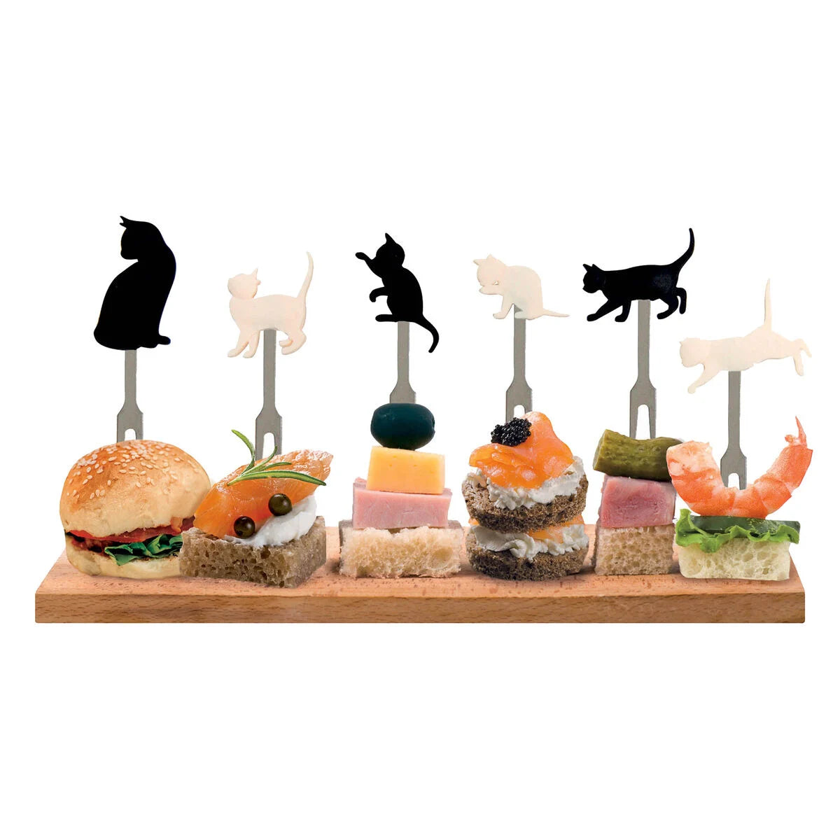 Fabulous Gifts Food Storage Legami Aperitif Forks Kitty Set Of 6 by Weirs of Baggot Street