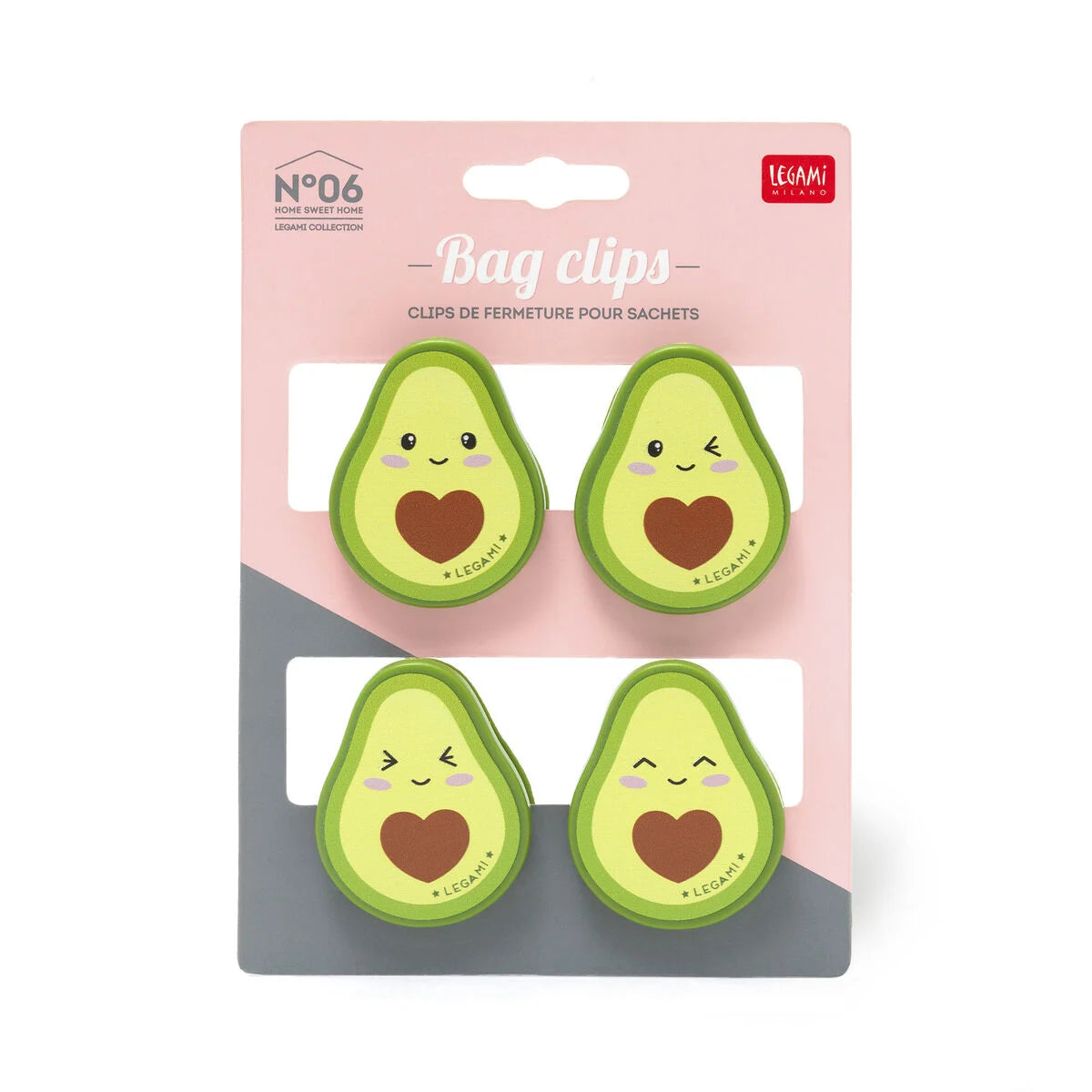 Fabulous Gifts Food Storage Legami Bag Clips Avocado Set Of 4 by Weirs of Baggot Street