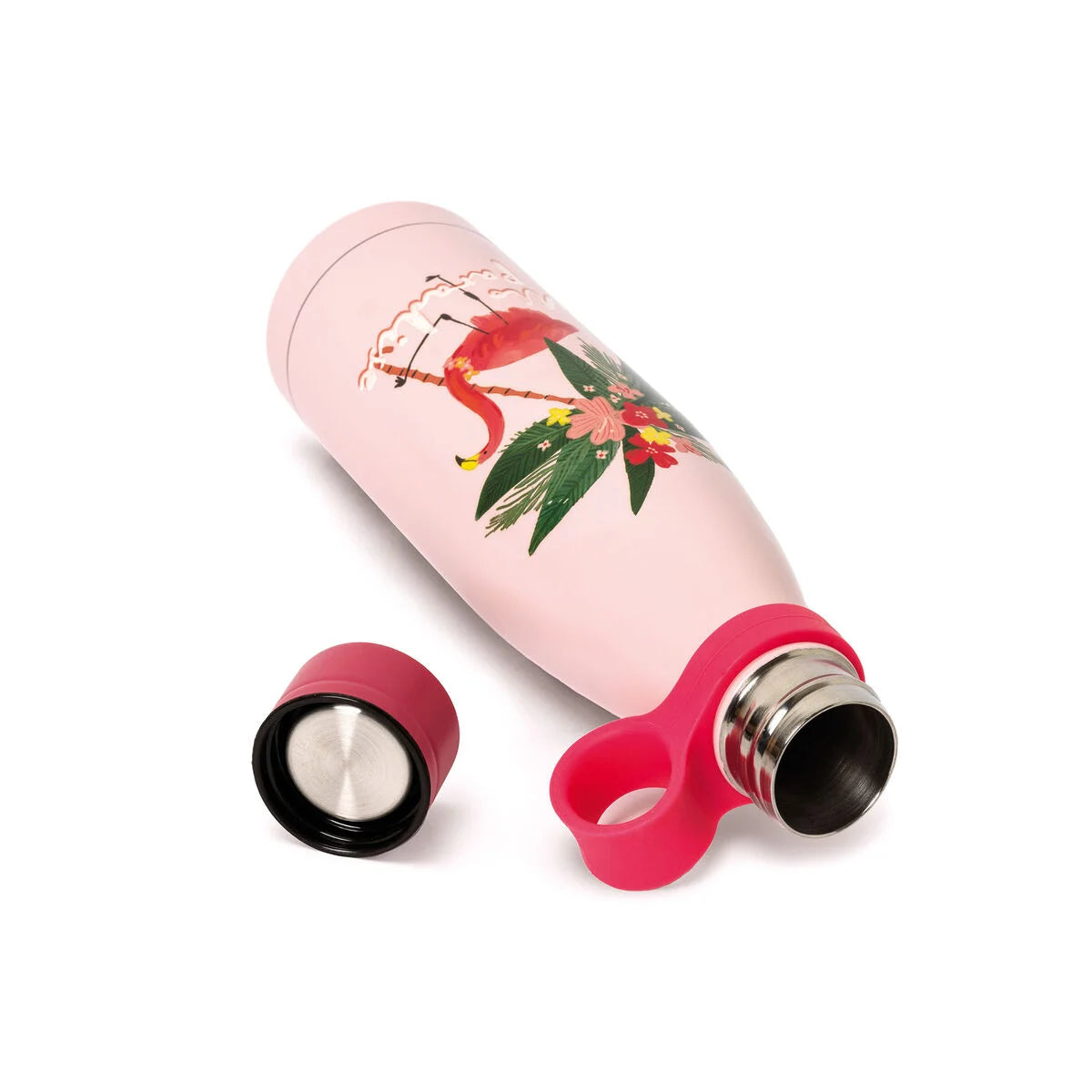 Fabulous Gifts Food Storage Legami Hot & Cold Vacuum Bottle 500mL Flamingo by Weirs of Baggot Street