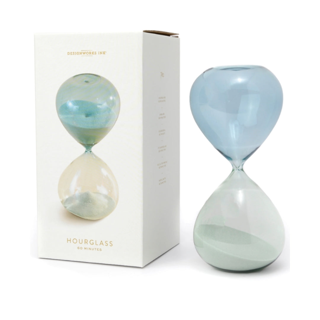 Fabulous Gifts Gentlemens Hardware Hourglass Seaglass Ombre 1 Hr by Weirs of Baggot Street