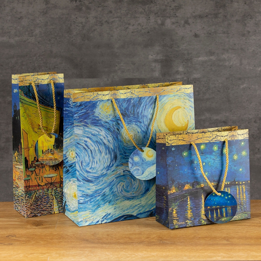 Fabulous Gifts Gift Bag Bottle - Van Gogh - Starry Night by Weirs of Baggot Street