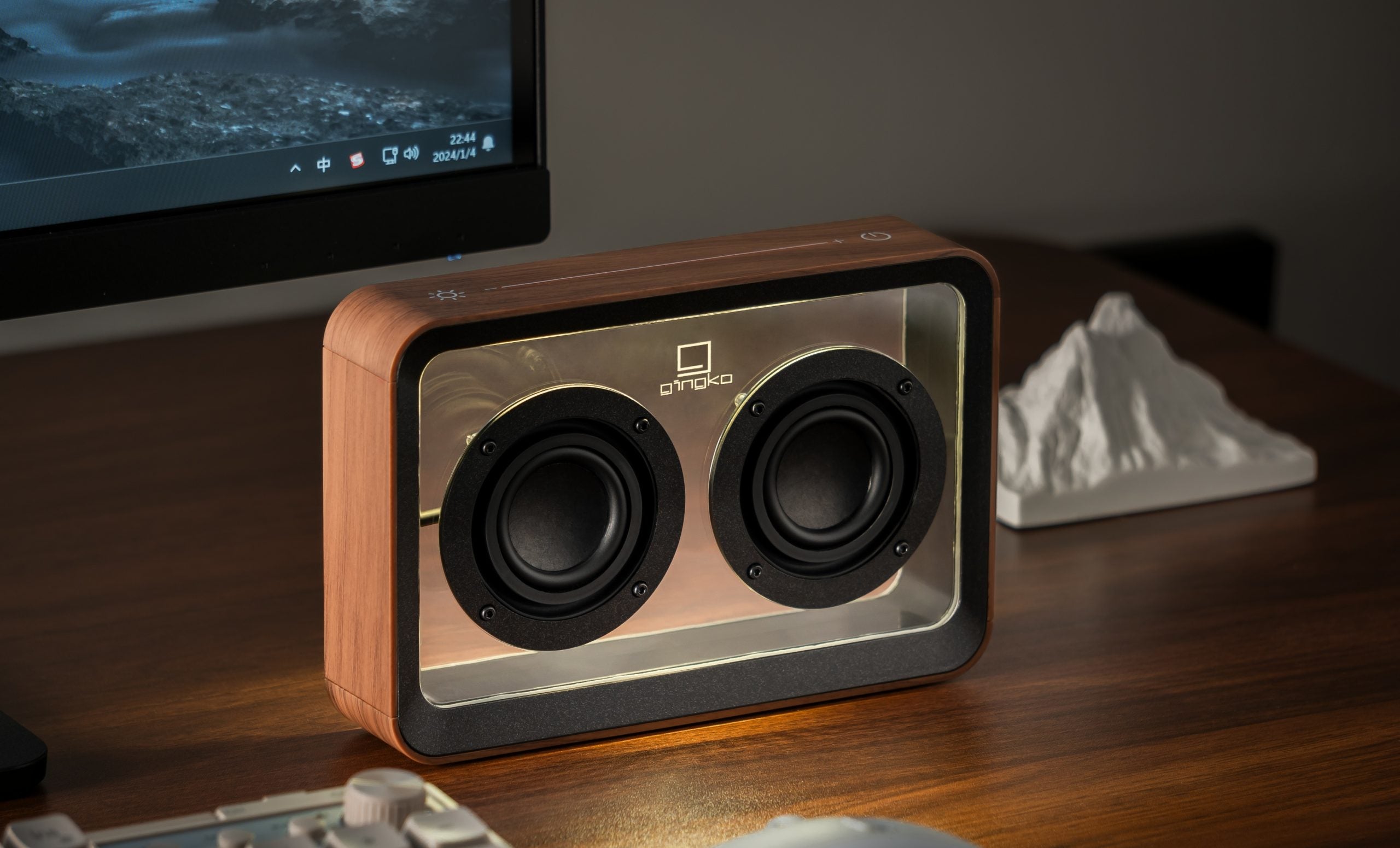 Fabulous Gifts Gingko Design Mage See Through Speaker Walnut by Weirs of Baggot Street