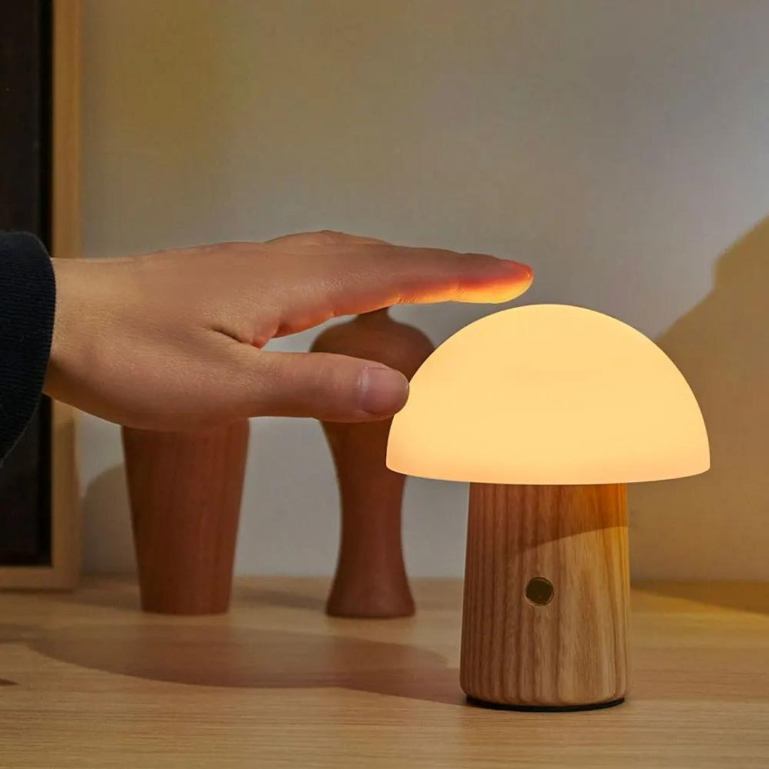 Fabulous Gifts Gingko Design Mini Alice Mushroom Lamp White Ash by Weirs of Baggot Street