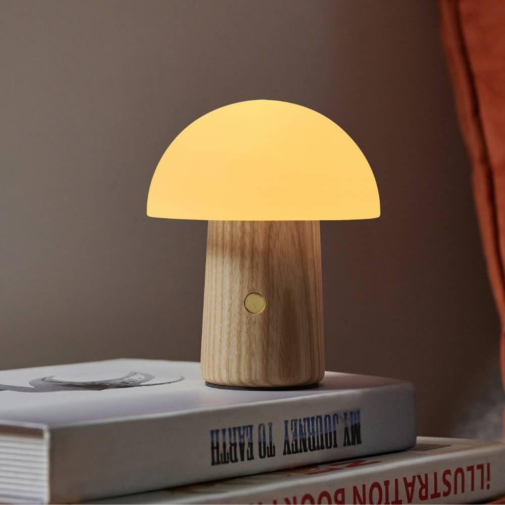 Fabulous Gifts Gingko Design Super Mini Alice Mushroom Lamp White Ash by Weirs of Baggot Street