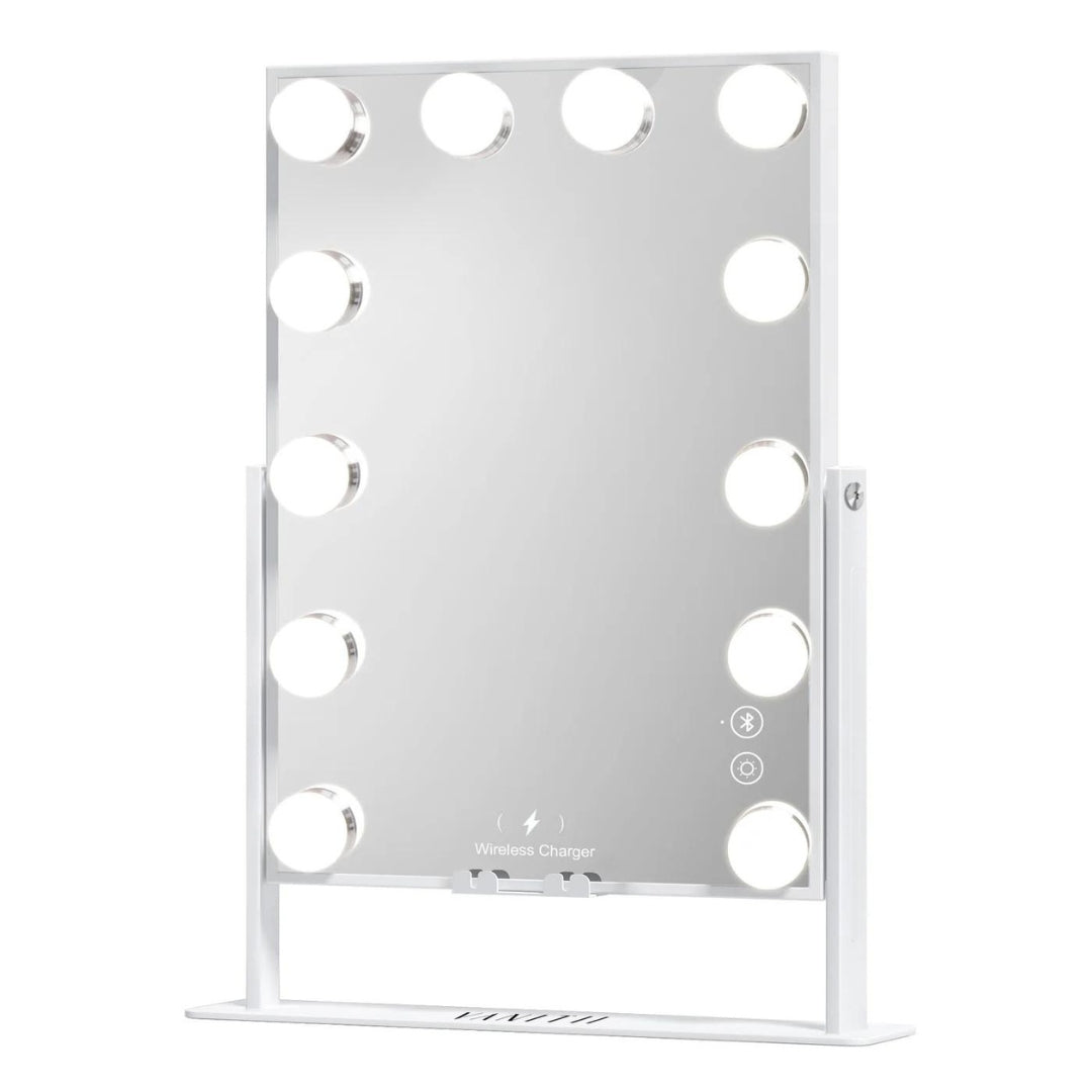 Fabulous Gifts Hathaway Hollywood Slim Vanity Mirror - 12 Dimmable LED Bulbs by Weirs of Baggot Street