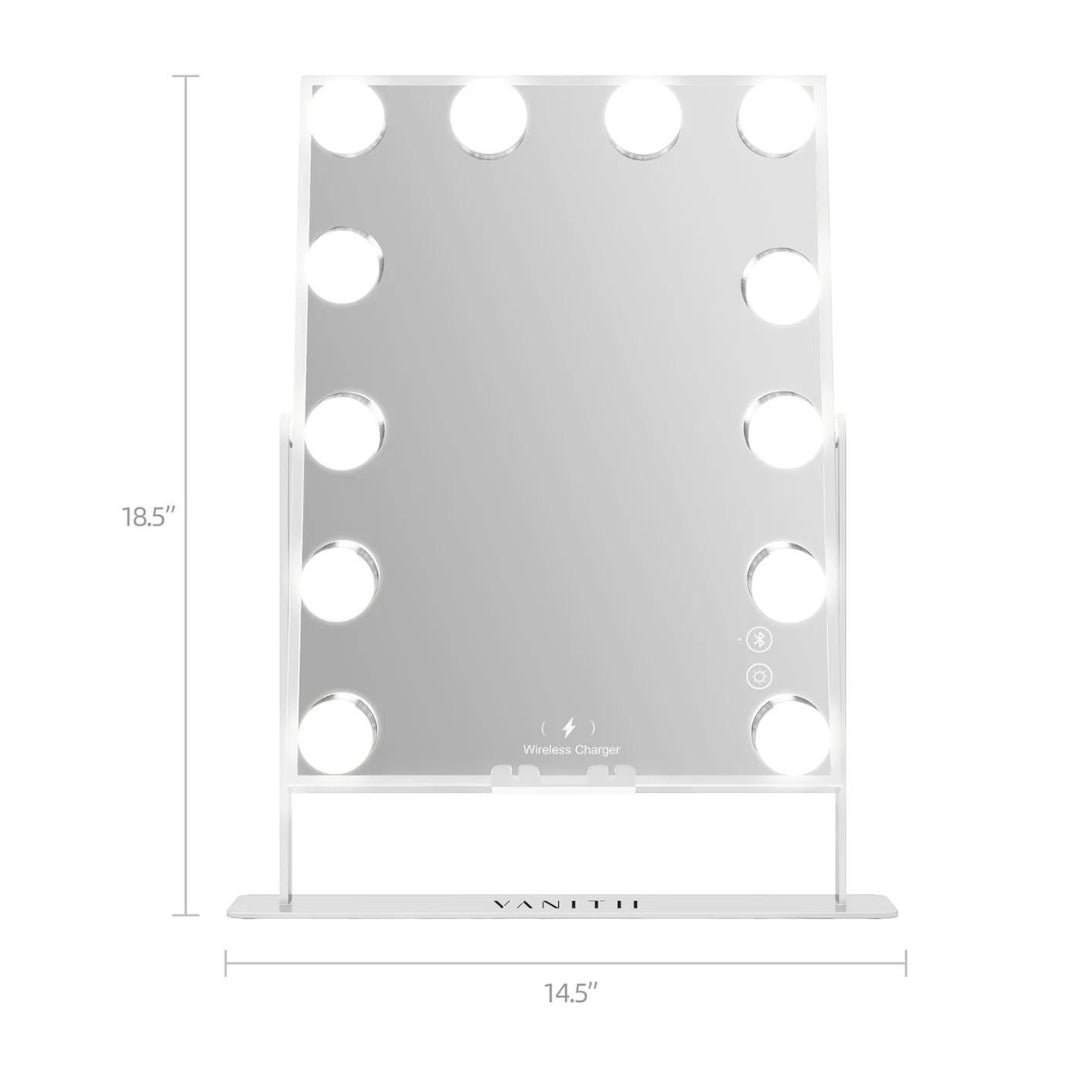 Fabulous Gifts Hathaway Hollywood Slim Vanity Mirror - 12 Dimmable LED Bulbs by Weirs of Baggot Street