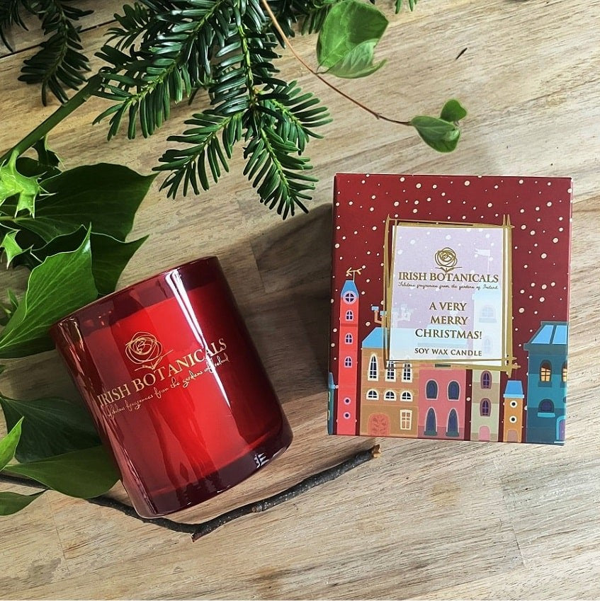 Fabulous Gifts Irish Botanicals A Very Merry Christmas Candle by Weirs of Baggot Street