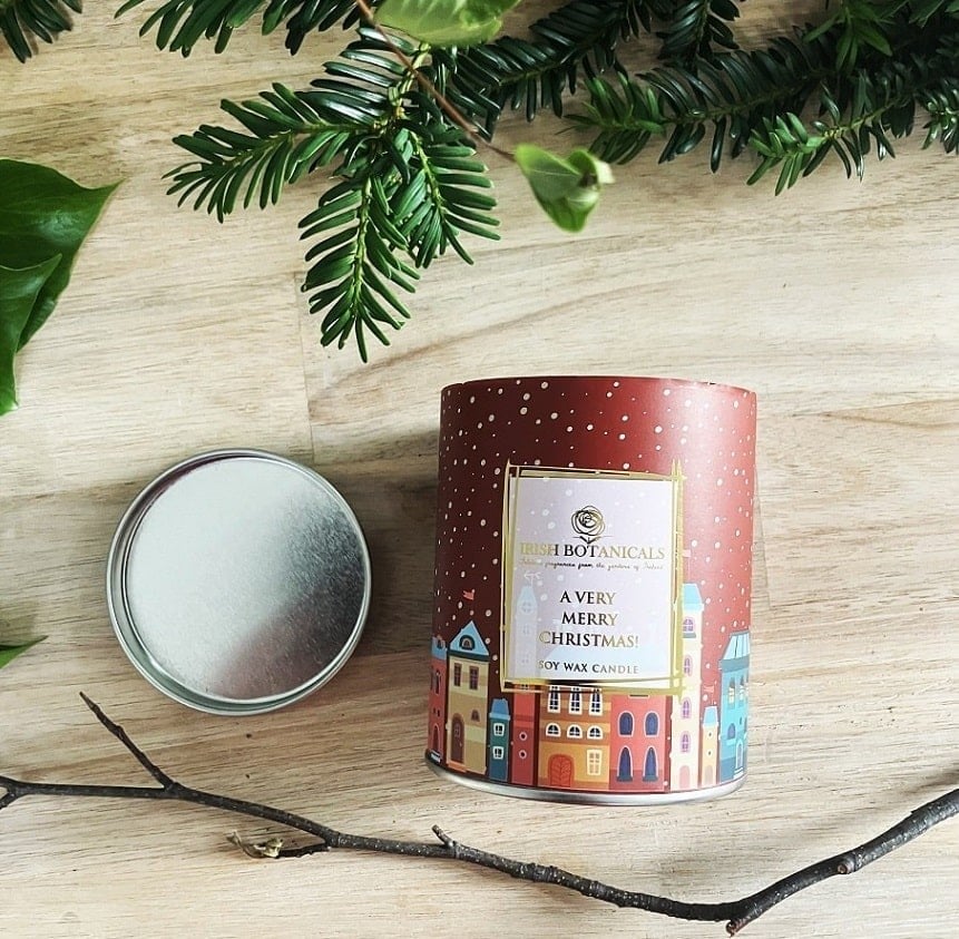 Fabulous Gifts Irish Botanicals A Very Merry Christmas Tin  by Weirs of Baggot Street