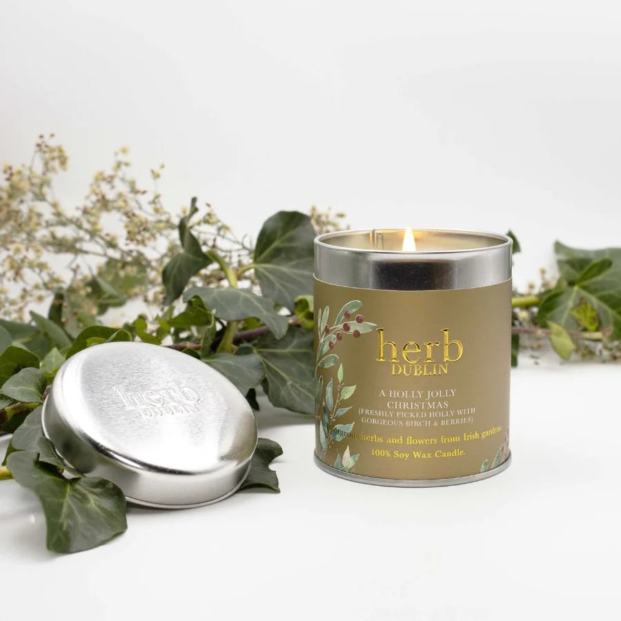 Fabulous Gifts Irish Botanicals Herb Jolly Christmas Candle by Weirs of Baggot Street