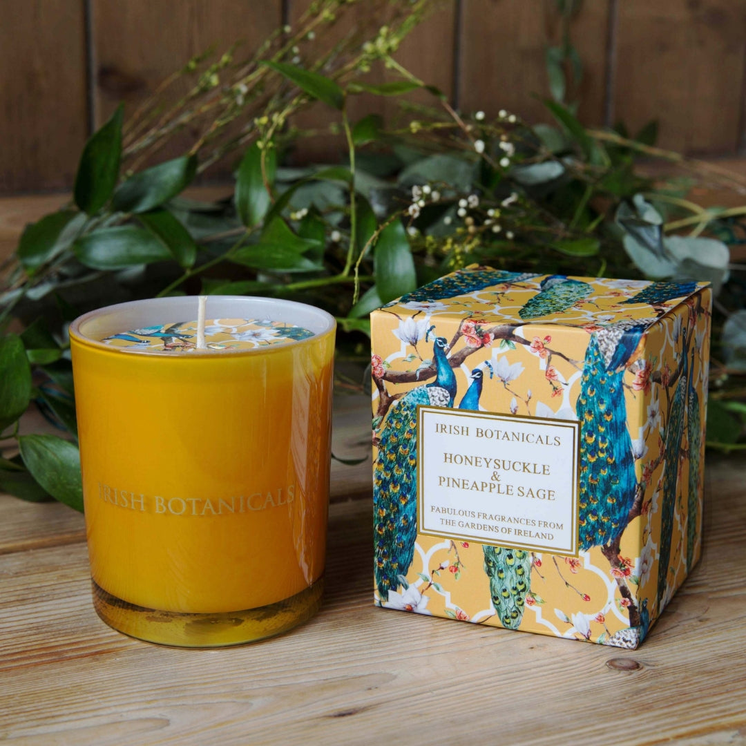 Fabulous Gifts Irish Botanicals Honeysuckle And Pineapple Sage Candle by Weirs of Baggot Street