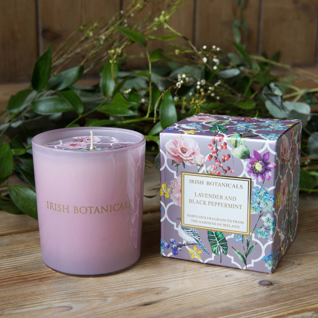 Fabulous Gifts Irish Botanicals Lavender And Black Peppermint Candle by Weirs of Baggot Street