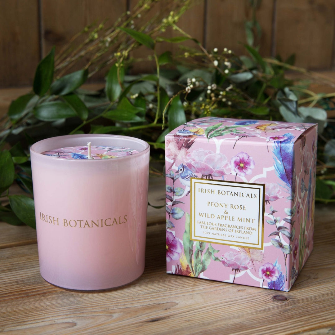 Fabulous Gifts Irish Botanicals Peony And Wild Apple Mint Candle by Weirs of Baggot Street