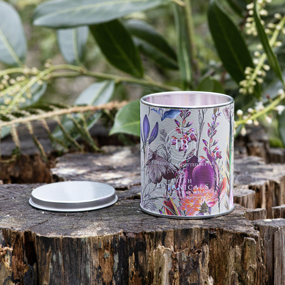 Fabulous Gifts Irish Botanicals Wildflower Elderberry & Spotted Nettle Tin by Weirs of Baggot Street