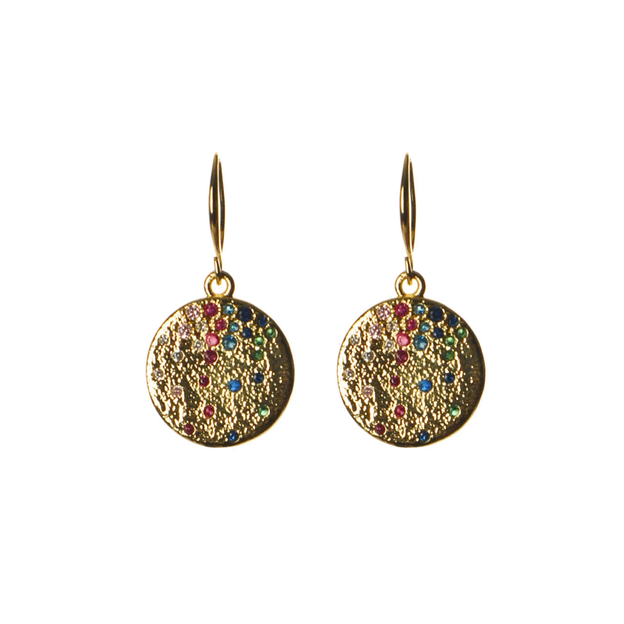 Fabulous Gifts Jewellery Earrings Multi Stone Gold by Weirs of Baggot Street