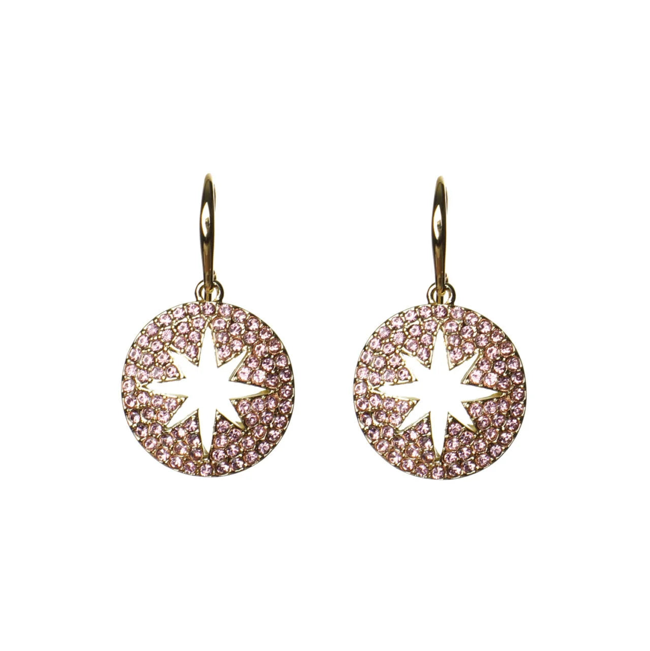 Fabulous Gifts Jewellery Earrings Star Burst Pink by Weirs of Baggot Street