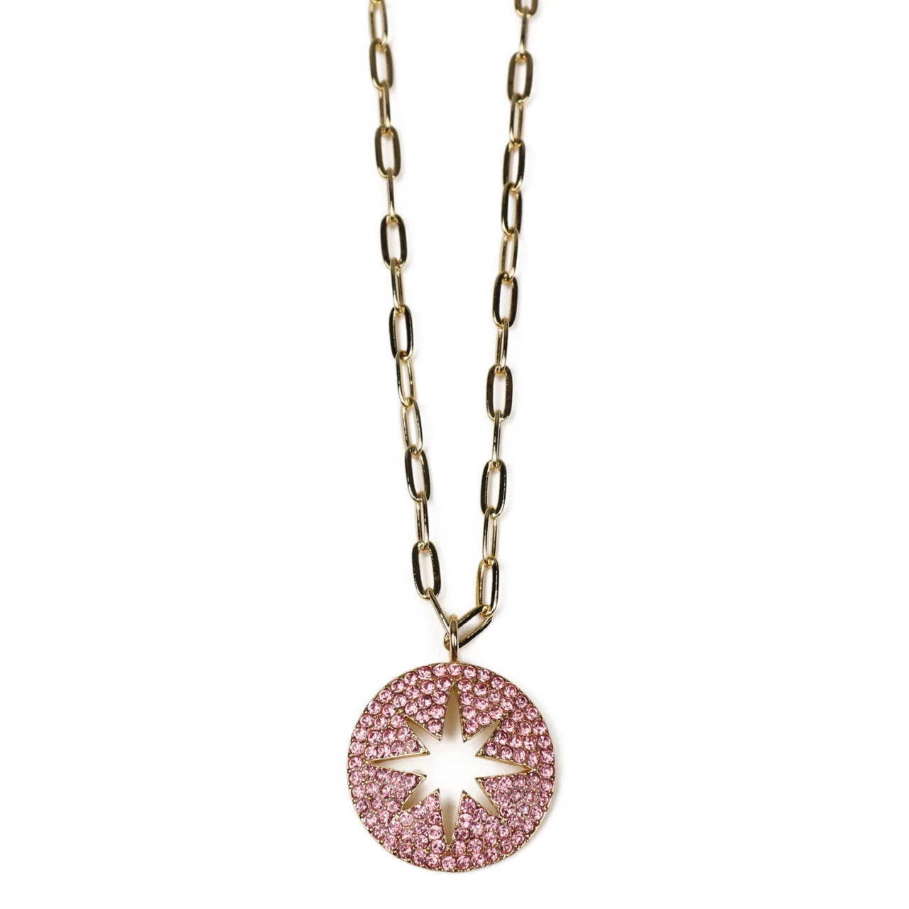 Fabulous Gifts Jewellery Necklace Star Burst Pink by Weirs of Baggot Street