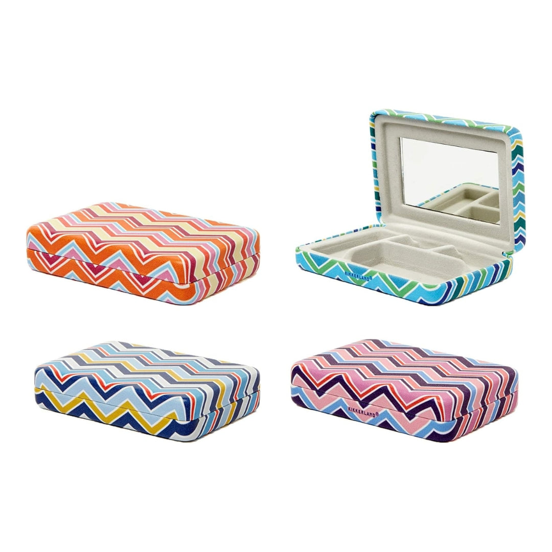 Fabulous Gifts Kikkerland Portable Striped Jewellery Case by Weirs of Baggot Street