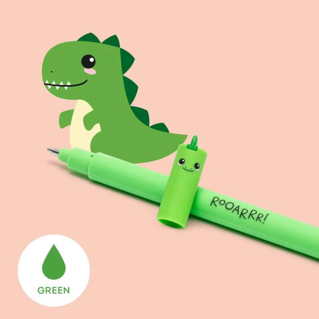 Fabulous Gifts Legami Stationery Legami Erasable Gel Pen Dino Green by Weirs of Baggot Street