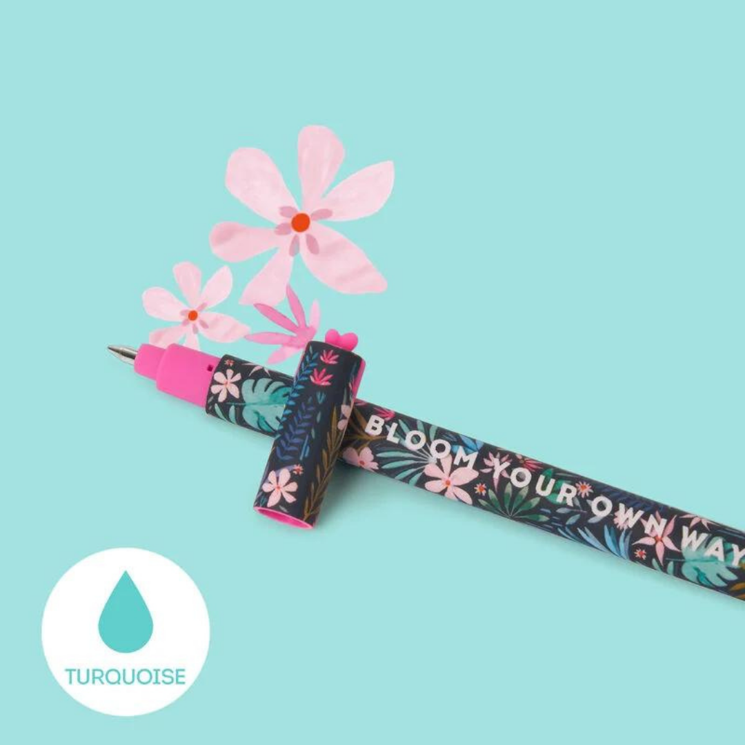 Fabulous Gifts Legami Stationery Legami Erasable Gel Pen Flora Turquoise by Weirs of Baggot Street