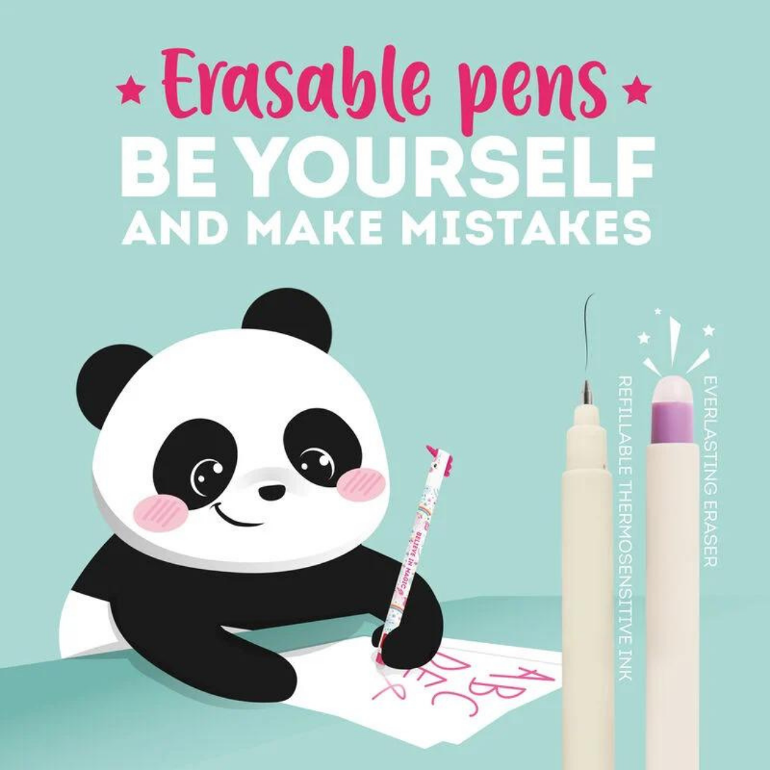 Fabulous Gifts Legami Stationery Legami Erasable Gel Pen Panda Black by Weirs of Baggot Street