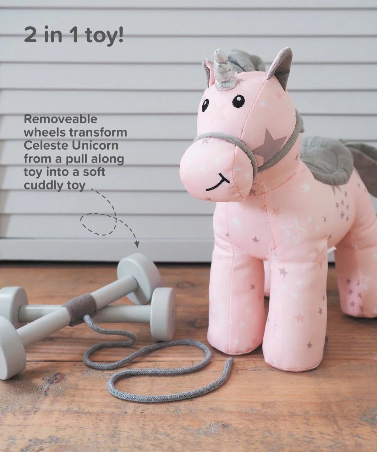 Fabulous Gifts Little Bird Told Me Celeste Unicorn Pull Along Toy by Weirs of Baggot Street