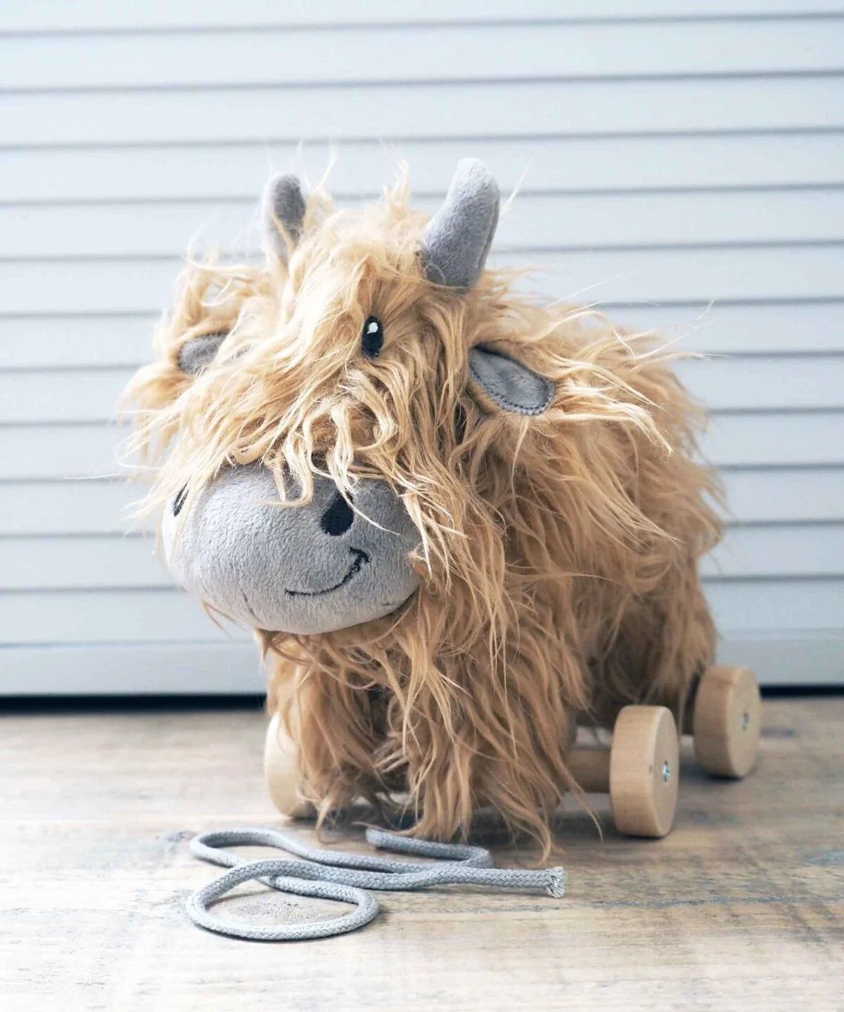 Fabulous Gifts Little Bird Told Me Hubert Highland Cow Pull Along Toy by Weirs of Baggot Street