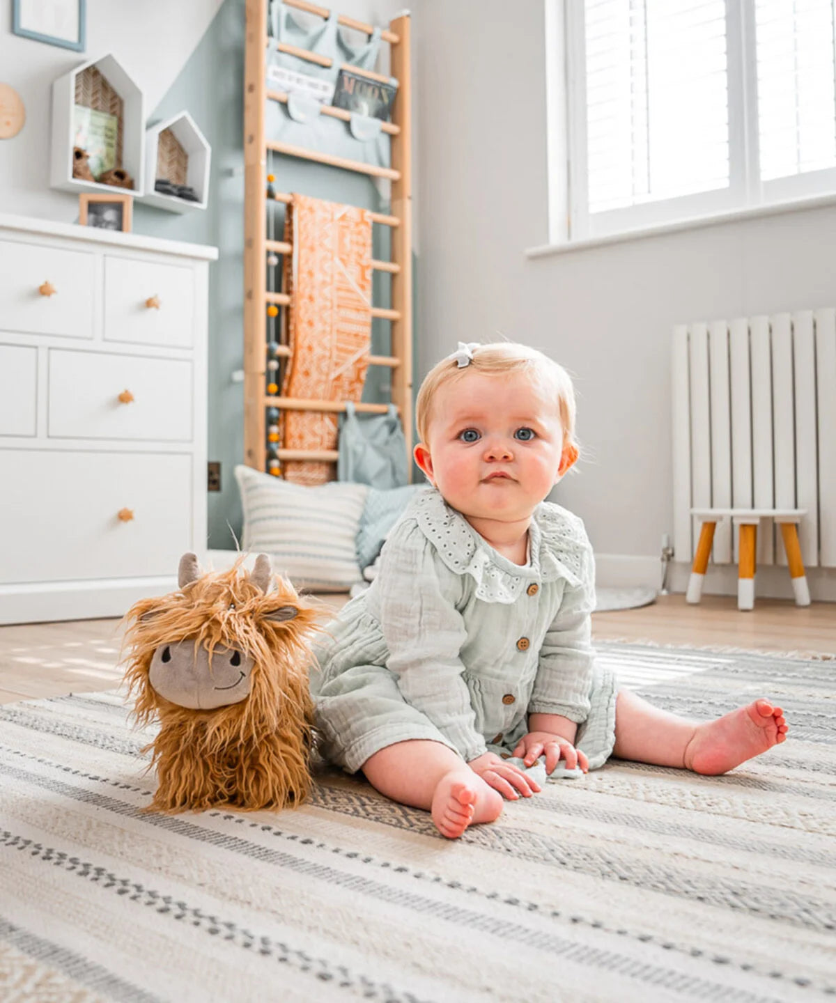 Fabulous Gifts Little Bird Told Me Hubert Highland Cow Pull Along Toy by Weirs of Baggot Street