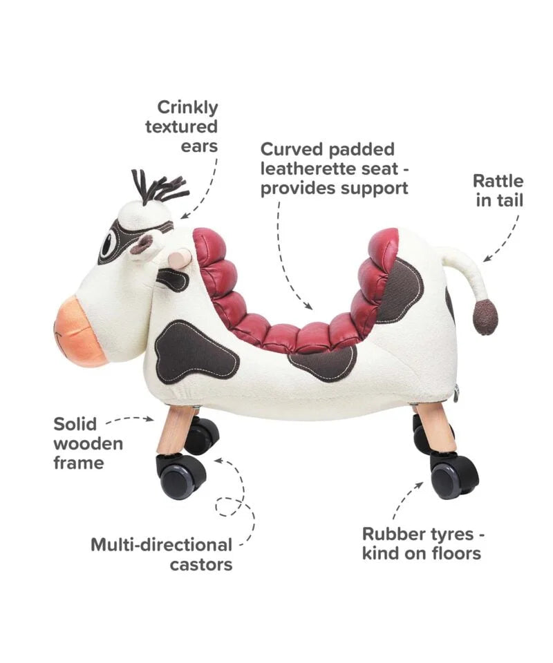 Fabulous Gifts Little Bird Told Me Moobert Cow Ride On Toy by Weirs of Baggot Street