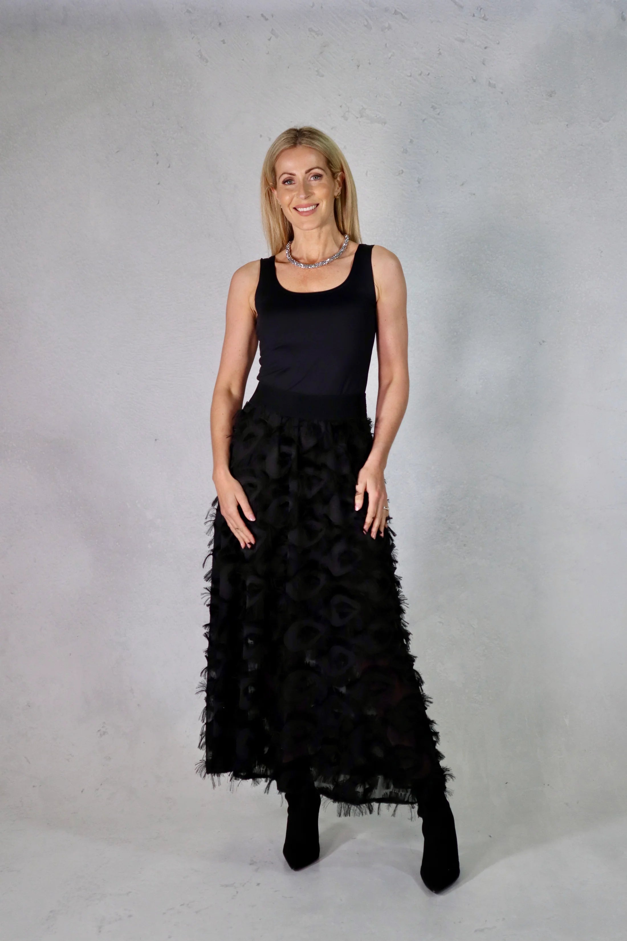 Fabulous Gifts Long Black Skirt Size 1 by Weirs of Baggot Street