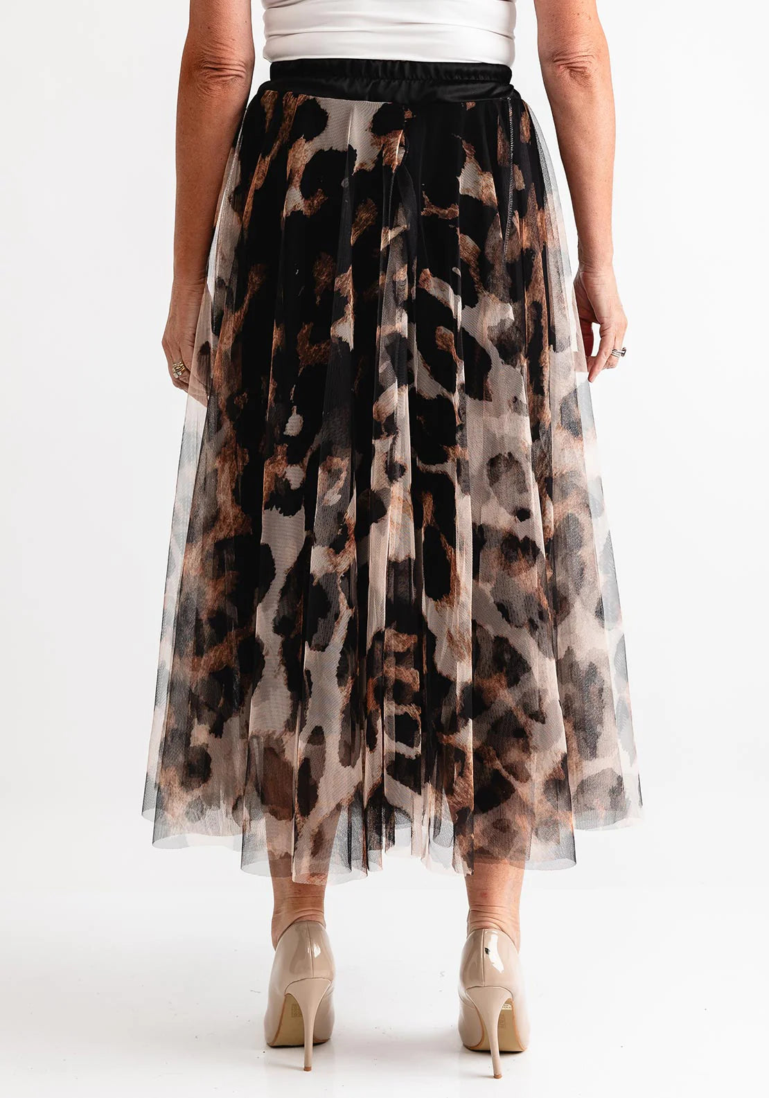 Fabulous Gifts Long Leopard Print Skirt by Weirs of Baggot Street