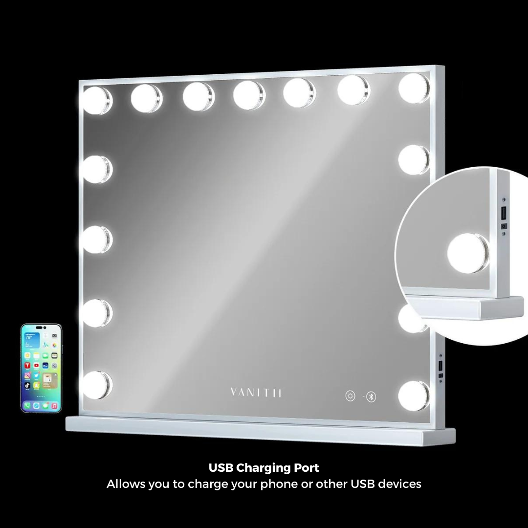 Fabulous Gifts Mary Hollywood Vanity Mirror XXL - 15 Dimmable LED Bulbs by Weirs of Baggot Street