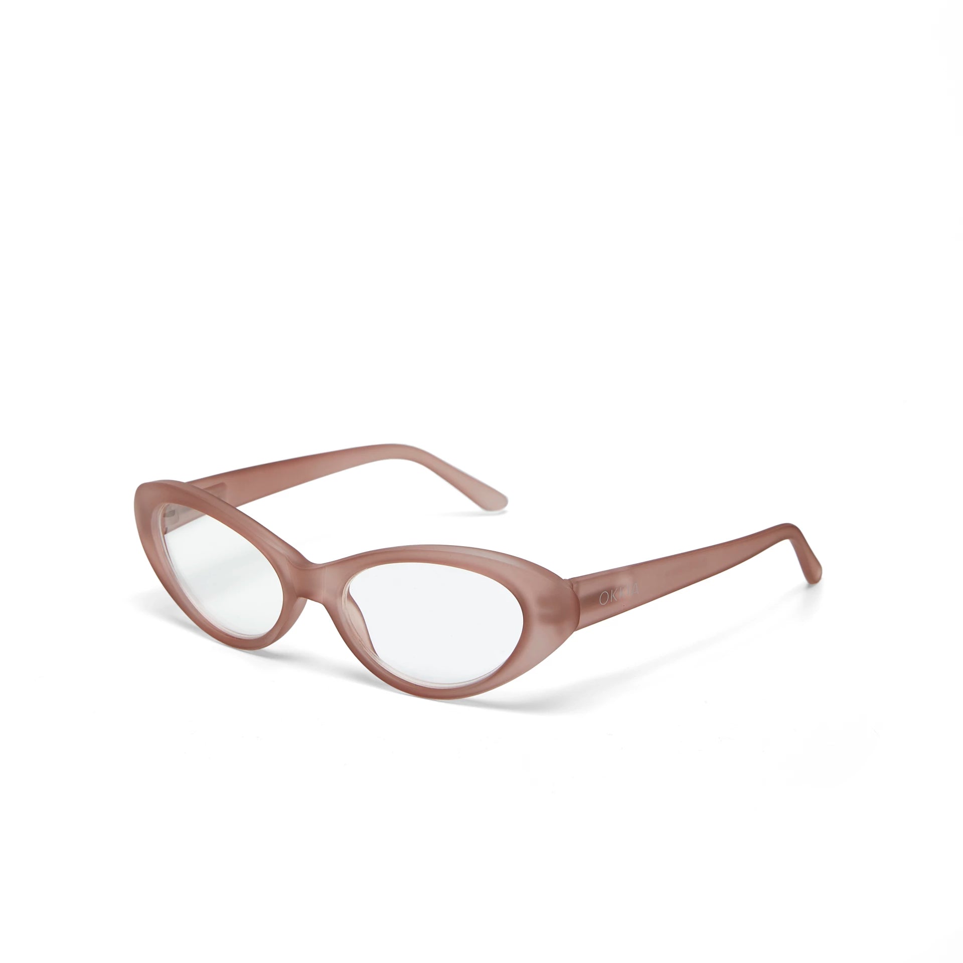 Fabulous Gifts Okkia Reading Glasses Lina Small Cat Eye Rose 1.00 by Weirs of Baggot Street