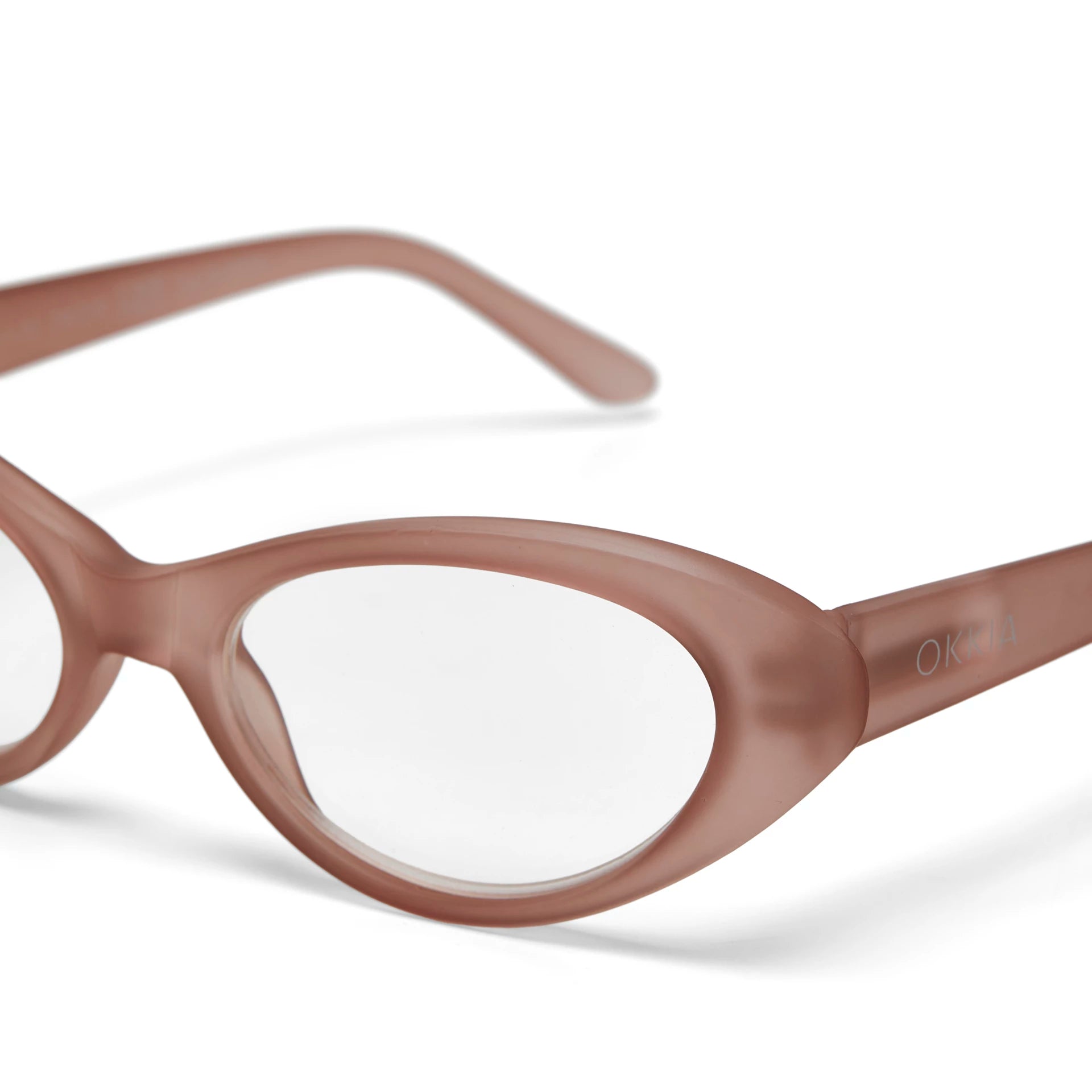 Fabulous Gifts Okkia Reading Glasses Lina Small Cat Eye Rose 3.00 by Weirs of Baggot Street