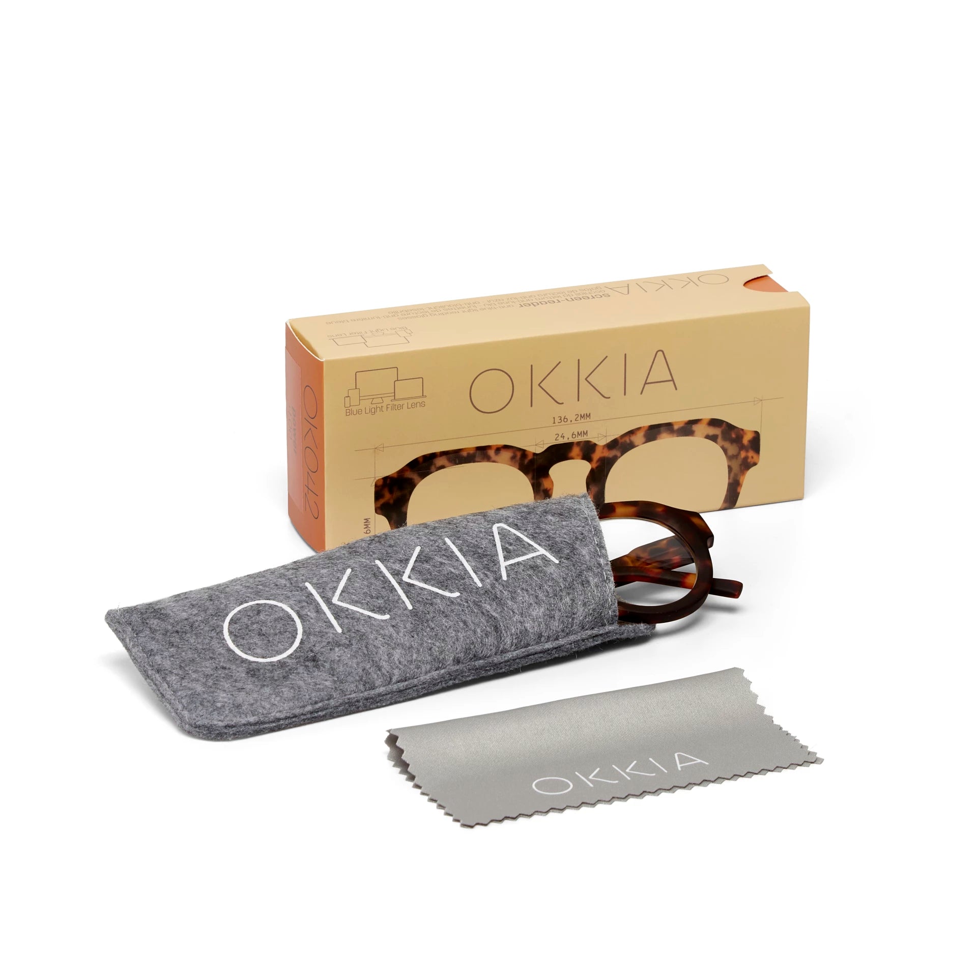 Fabulous Gifts Okkia Reading Glasses & Screen Protector Zeno Round Classic Havana 1.50 by Weirs of Baggot Street