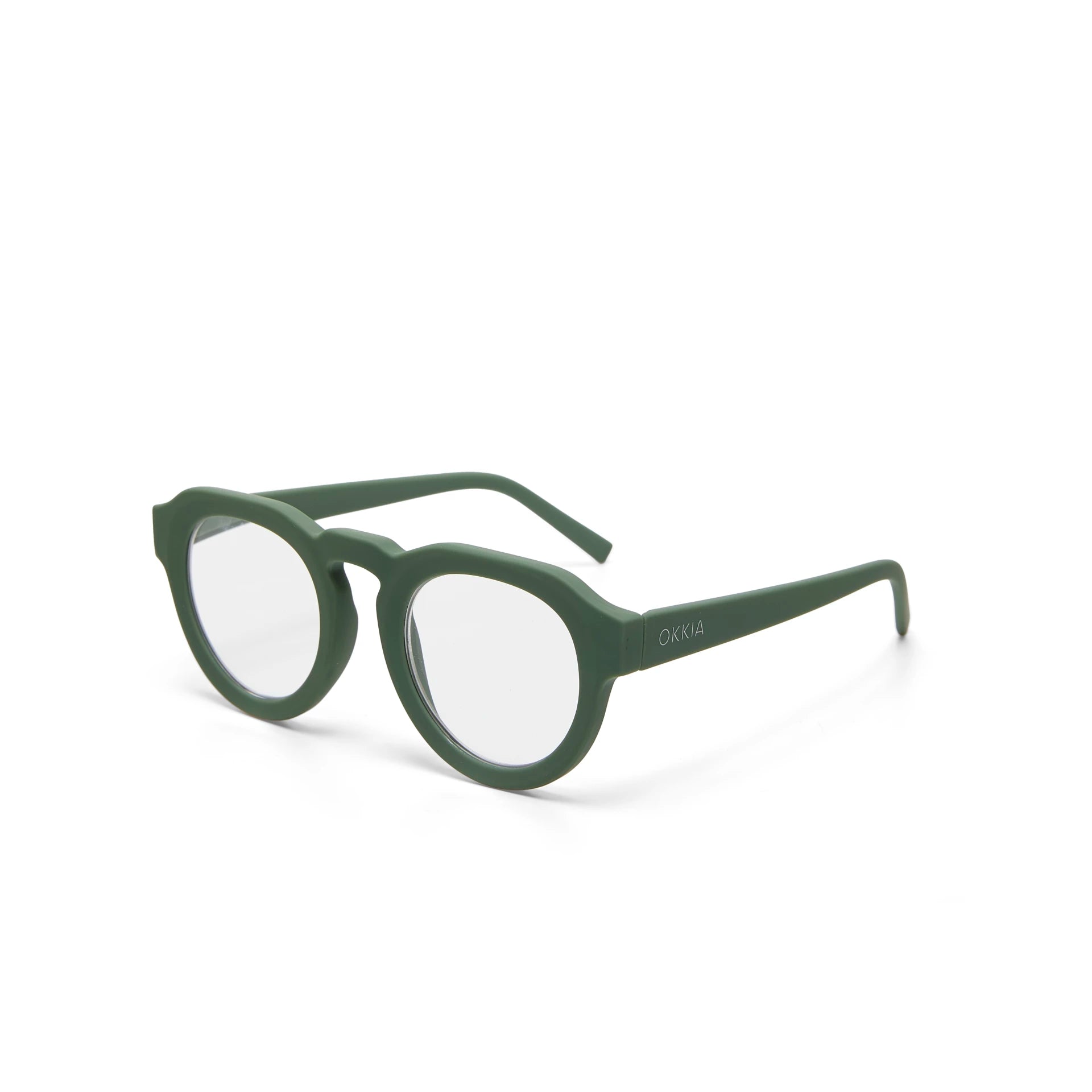 Fabulous Gifts Okkia Reading Glasses & Screen Protector Zeno Round Green 3.00 by Weirs of Baggot Street