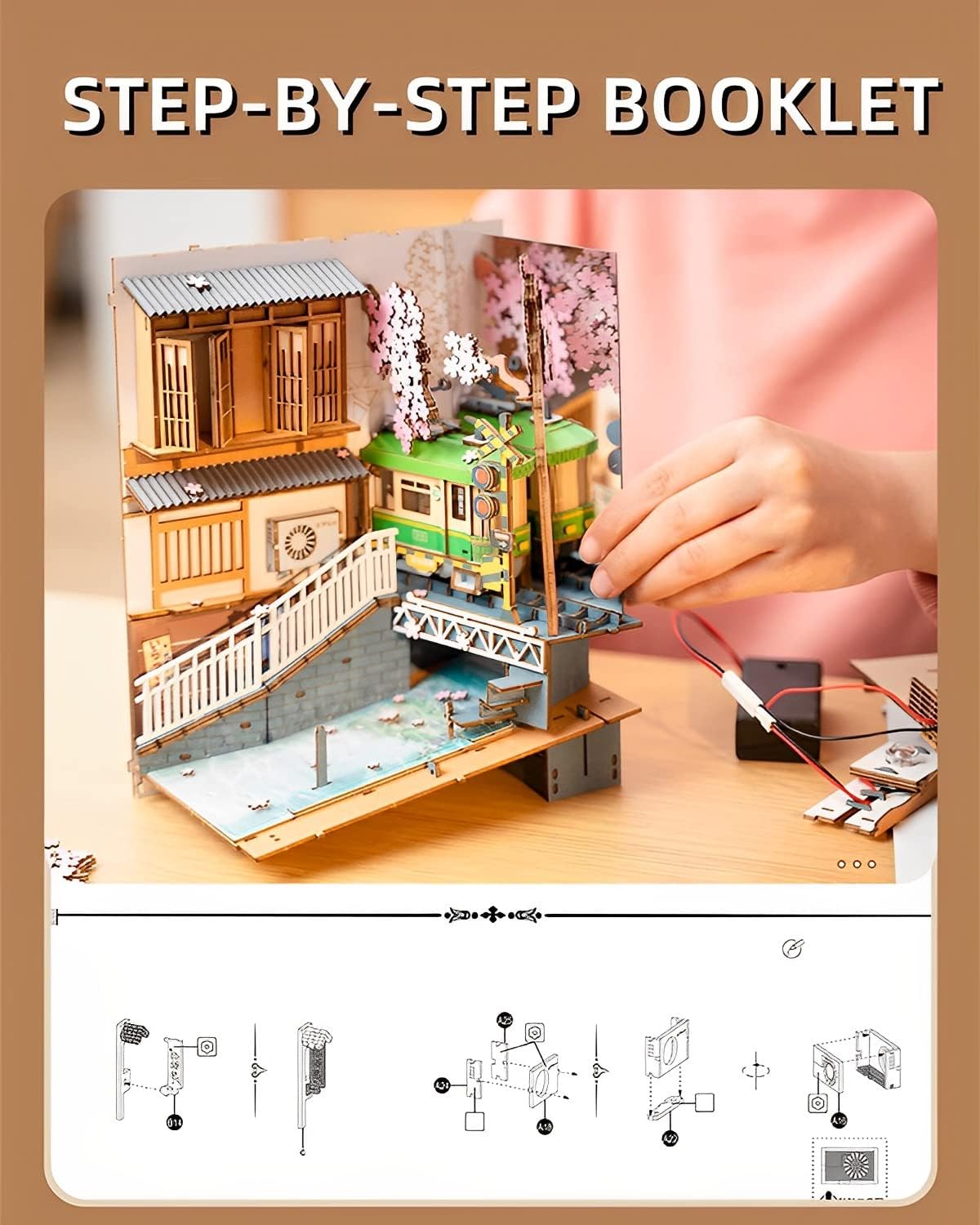 Fabulous Gifts Robotime Sakura Densya Book Nook by Weirs of Baggot Street