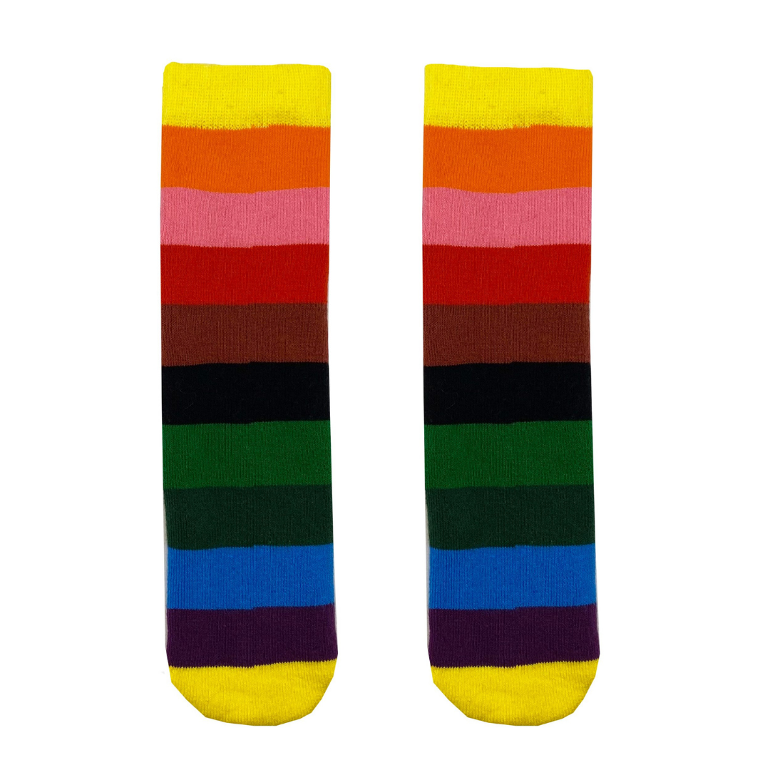 Fabulous Gifts Squelch Minis Socks Rainbow Stripes Age 3-6 by Weirs of Baggot Street