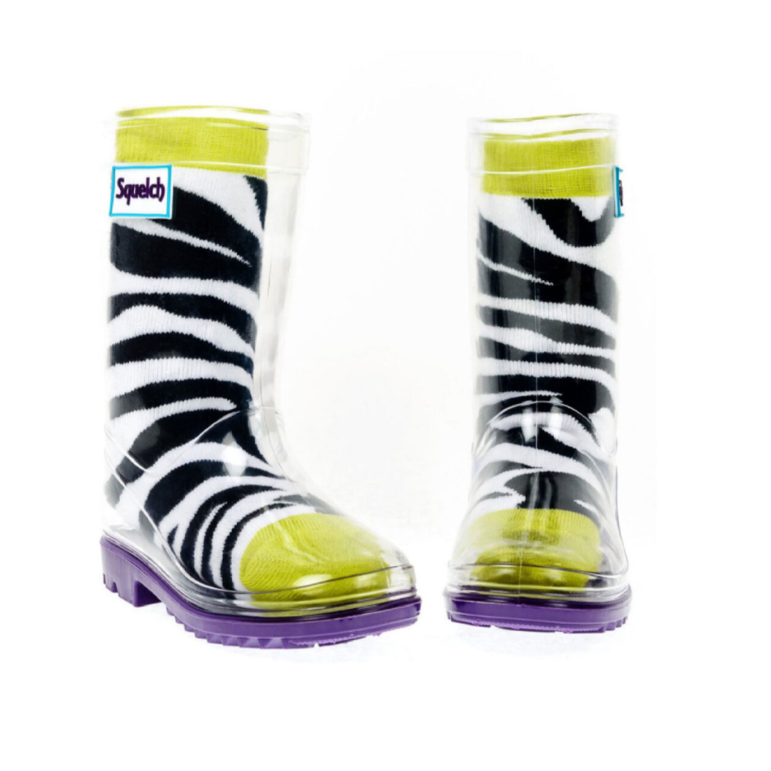 Fabulous Gifts Squelch Minis Socks Zebra Age 3-6 by Weirs of Baggot Street