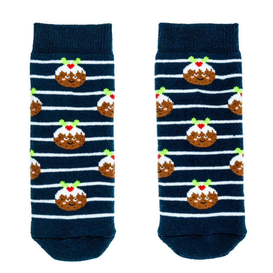 Fabulous Gifts Squelch Tots Socks Christmas Puddings Age 1-2 by Weirs of Baggot Street