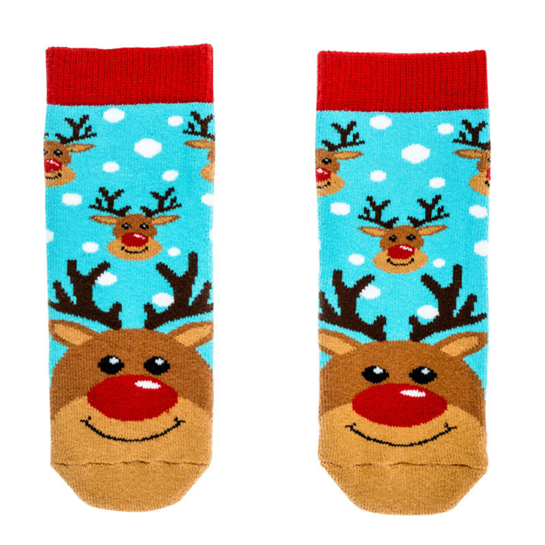 Fabulous Gifts Squelch Tots Socks Rudolph Reindeer Age 1-2 by Weirs of Baggot Street