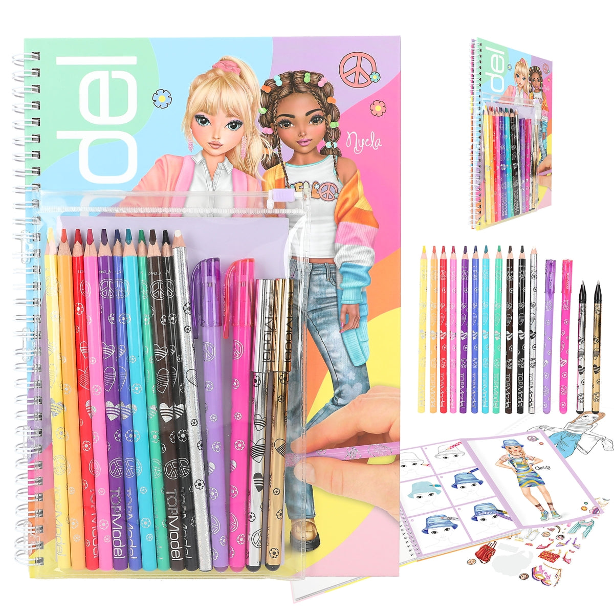 Fabulous Gifts TOPModel Colouring Book with Pen Set by Weirs of Baggot Street