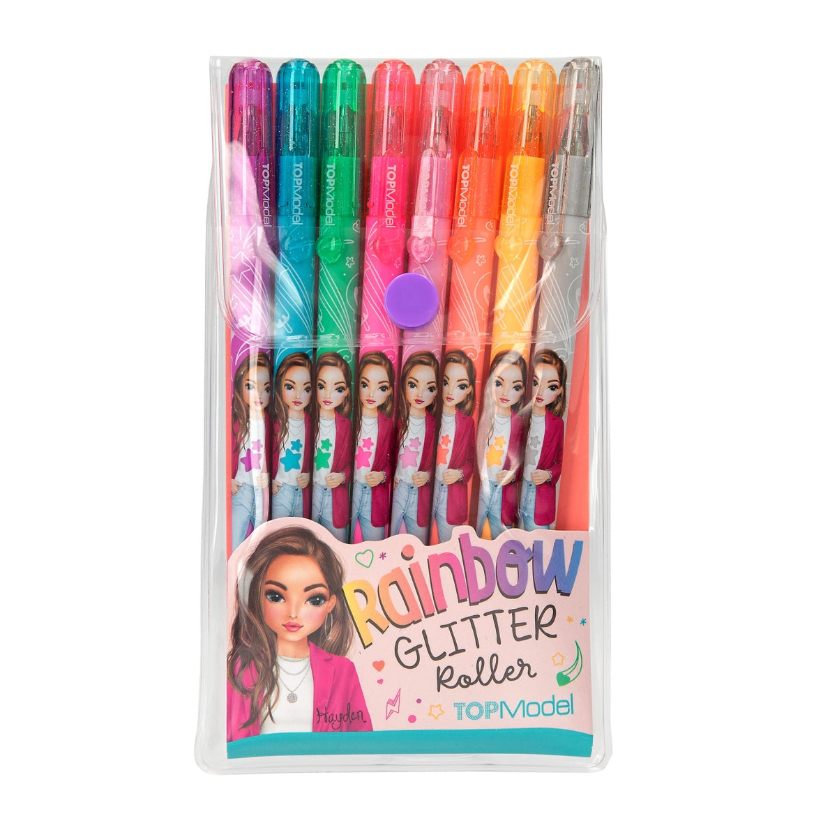 Fabulous Gifts TOPModel Rainbow Glitter Gel Pen Set by Weirs of Baggot Street